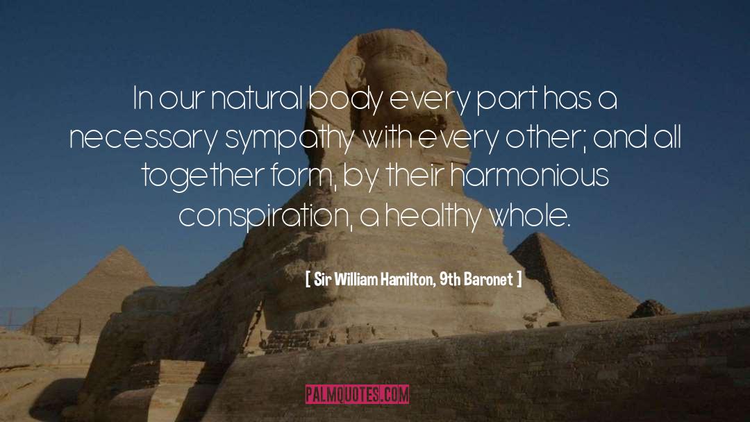 Sir William Hamilton, 9th Baronet Quotes: In our natural body every