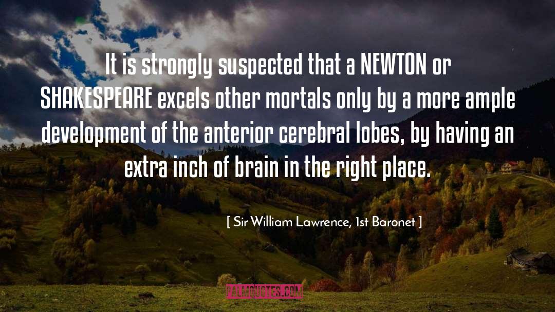 Sir William Lawrence, 1st Baronet Quotes: It is strongly suspected that