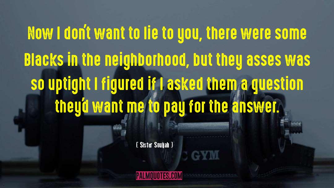 Sister Souljah Quotes: Now I don't want to