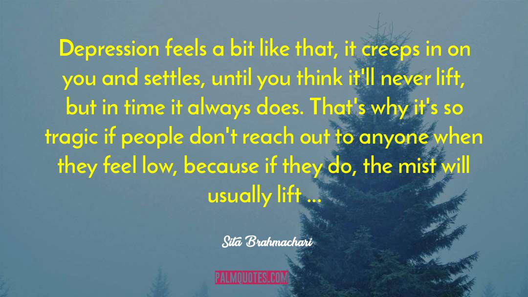 Sita Brahmachari Quotes: Depression feels a bit like