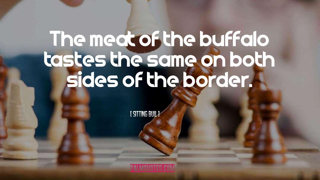 Sitting Bull Quotes: The meat of the buffalo