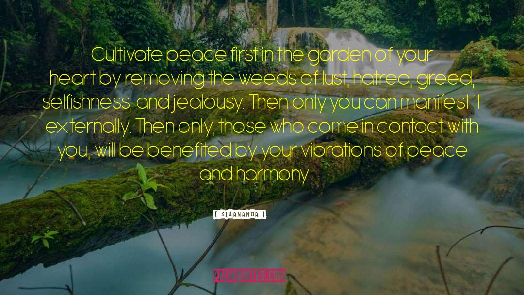 Sivananda Quotes: Cultivate peace first in the