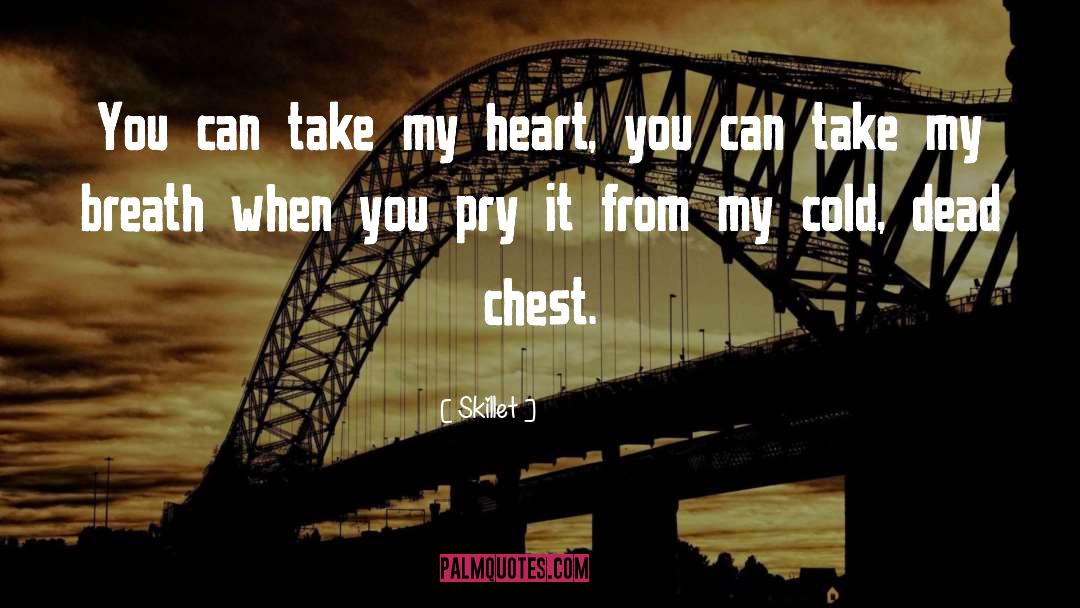 Skillet Quotes: You can take my heart,