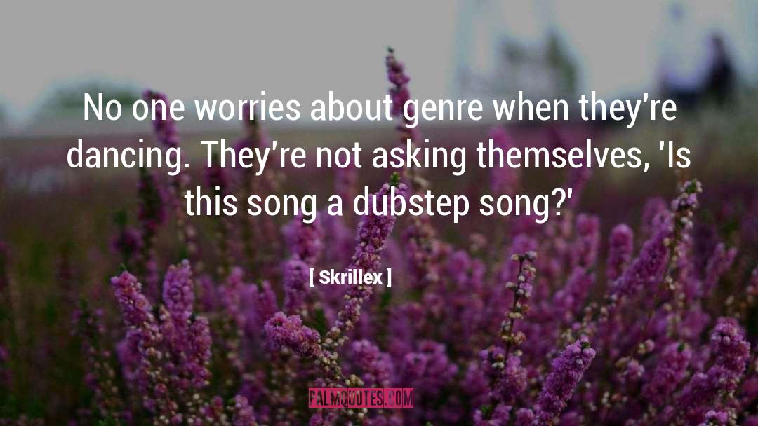 Skrillex Quotes: No one worries about genre