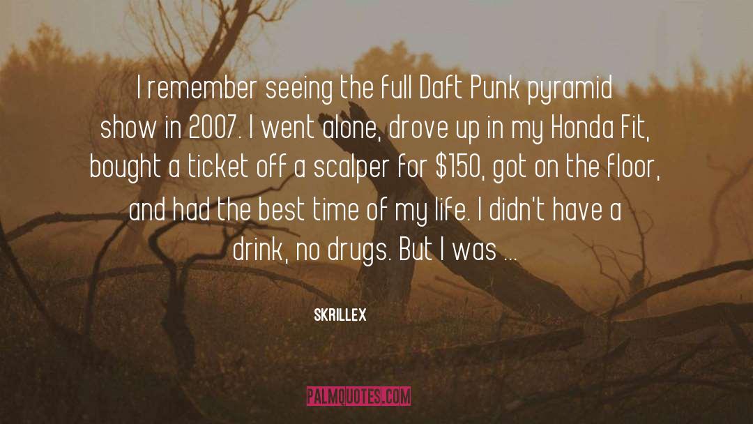 Skrillex Quotes: I remember seeing the full