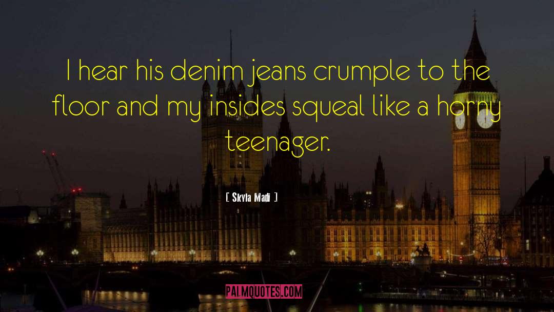 Skyla Madi Quotes: I hear his denim jeans