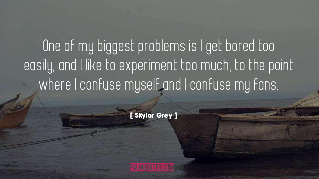 Skylar Grey Quotes: One of my biggest problems