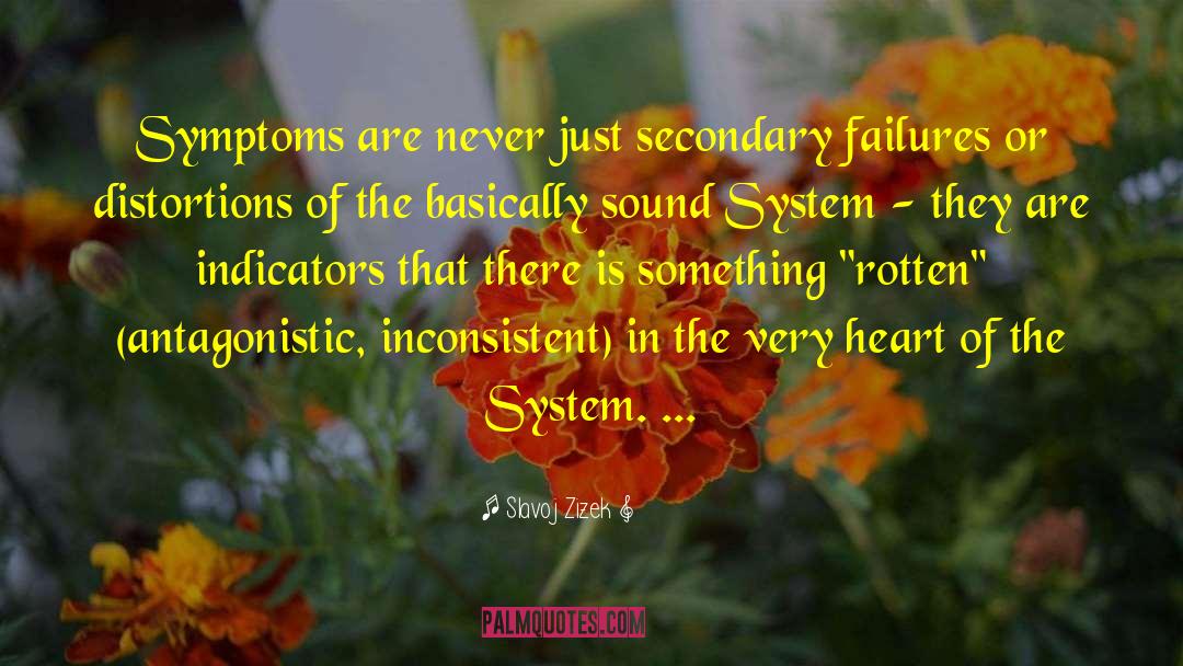 Slavoj Zizek Quotes: Symptoms are never just secondary