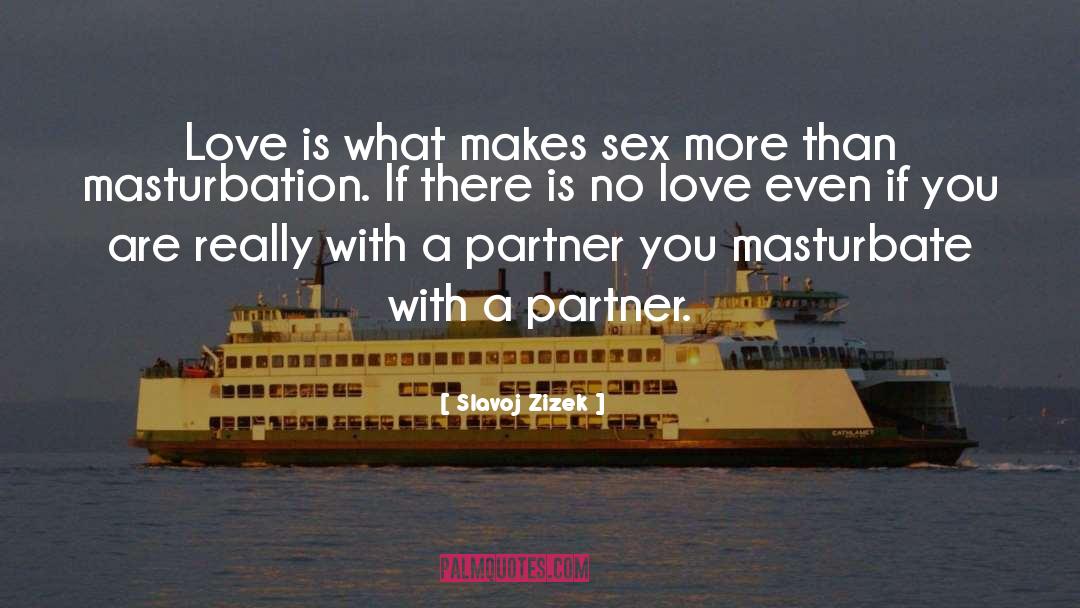 Slavoj Zizek Quotes: Love is what makes sex