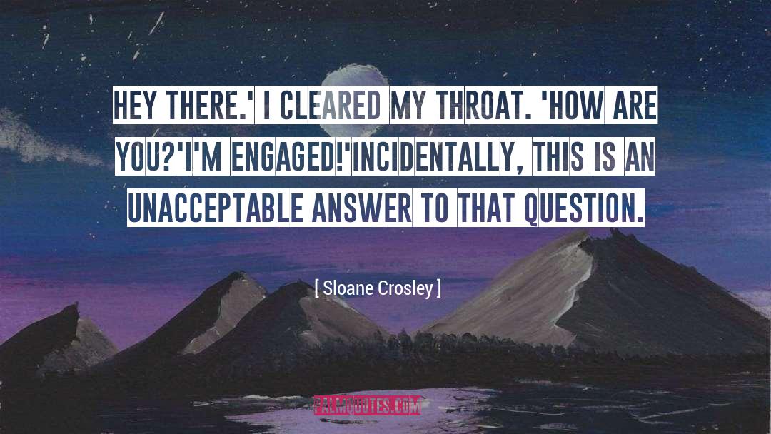 Sloane Crosley Quotes: Hey there.' I cleared my