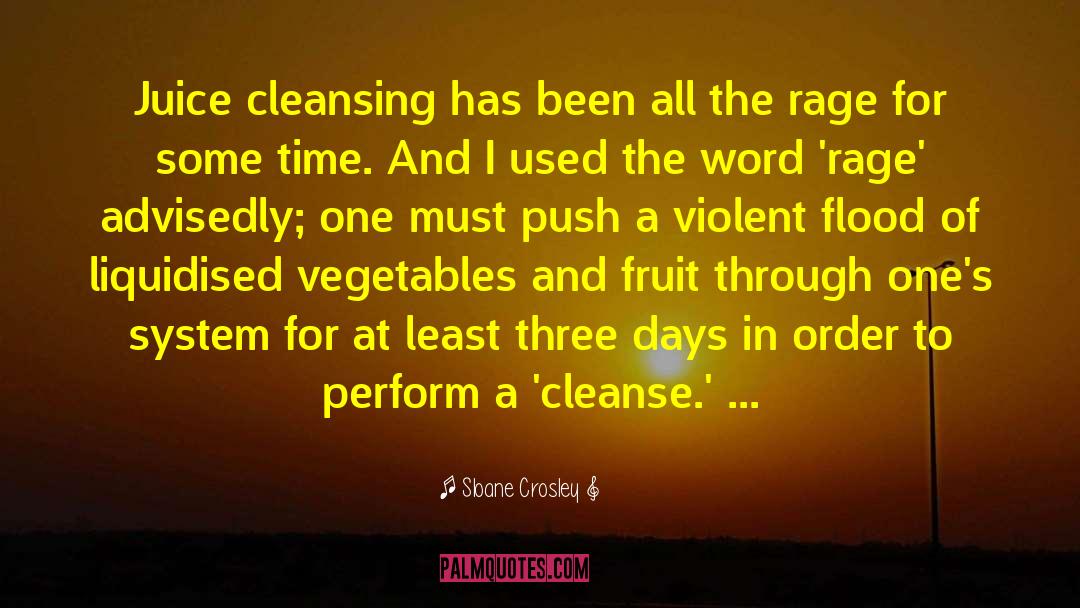 Sloane Crosley Quotes: Juice cleansing has been all