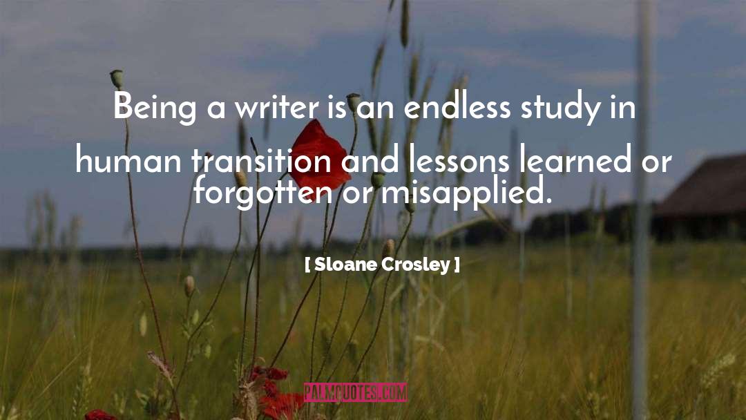 Sloane Crosley Quotes: Being a writer is an