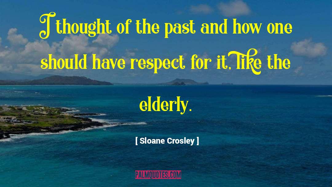 Sloane Crosley Quotes: I thought of the past