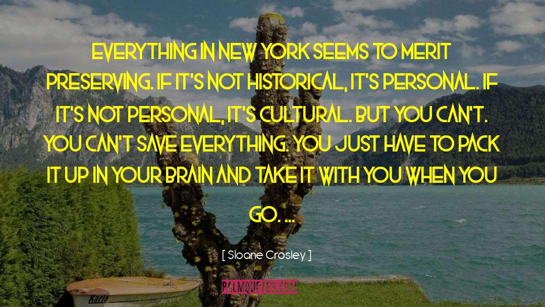 Sloane Crosley Quotes: Everything in New York seems