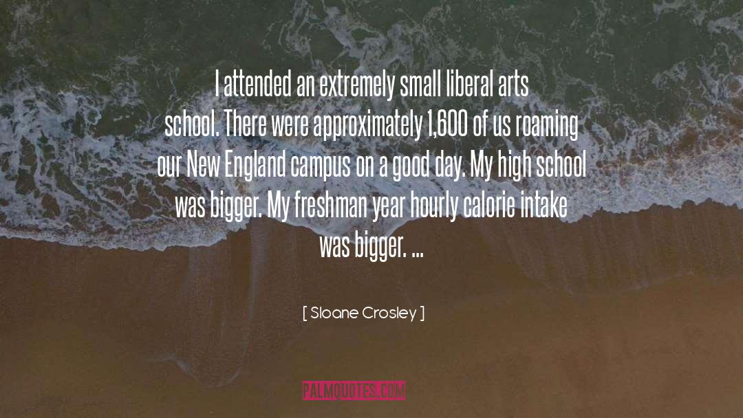 Sloane Crosley Quotes: I attended an extremely small