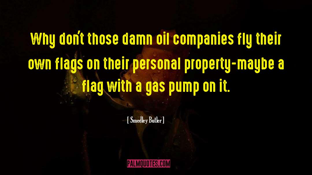 Smedley Butler Quotes: Why don't those damn oil