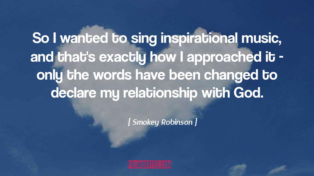 Smokey Robinson Quotes: So I wanted to sing