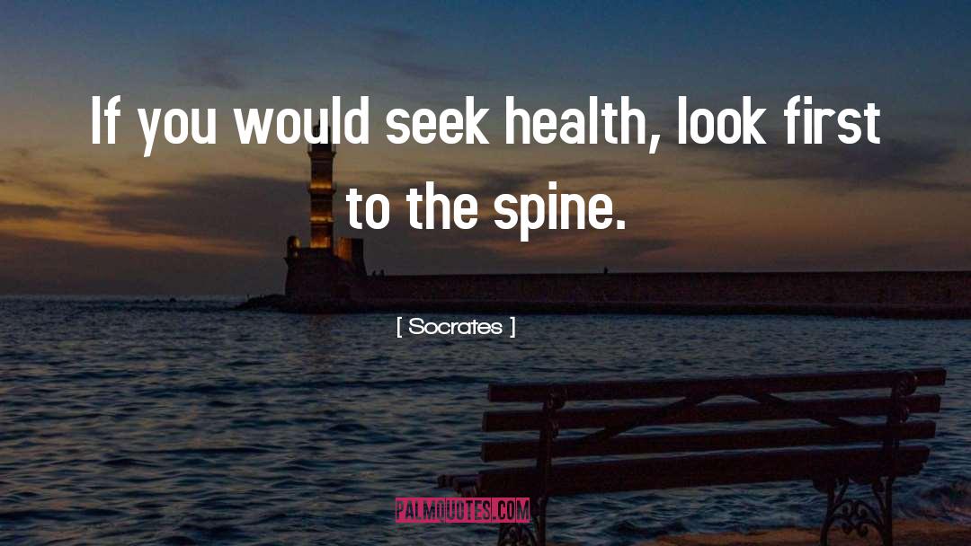 Socrates Quotes: If you would seek health,