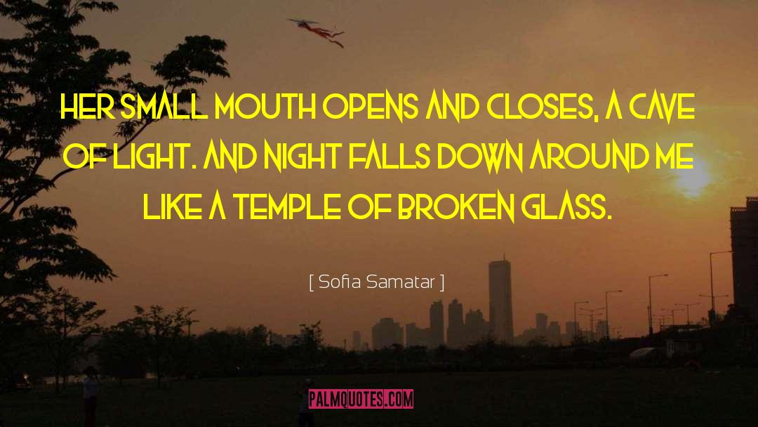 Sofia Samatar Quotes: Her small mouth opens and