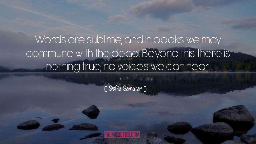 Sofia Samatar Quotes: Words are sublime, and in