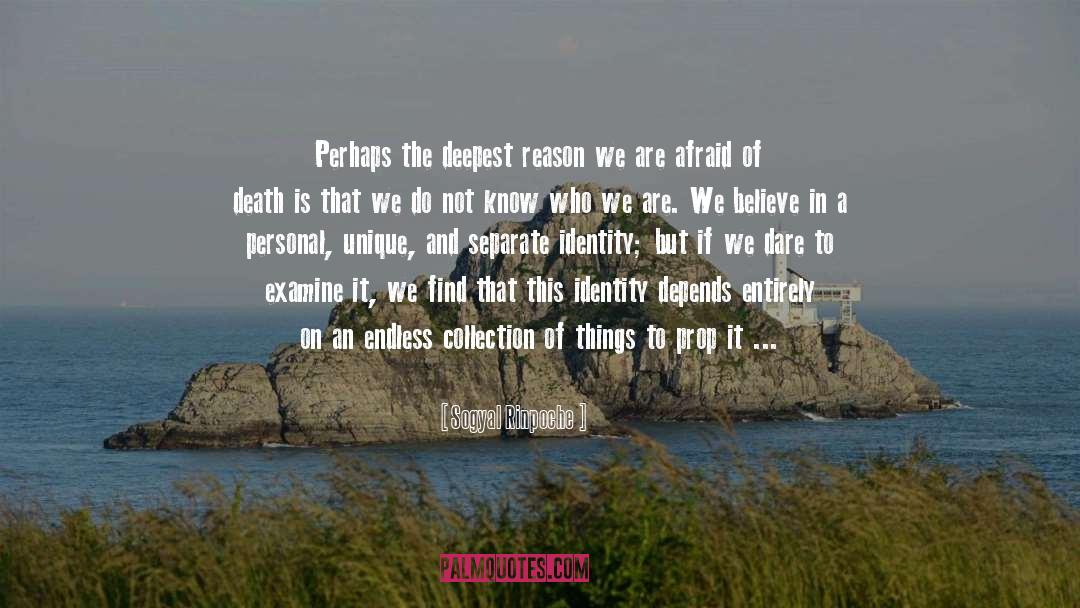 Sogyal Rinpoche Quotes: Perhaps the deepest reason we