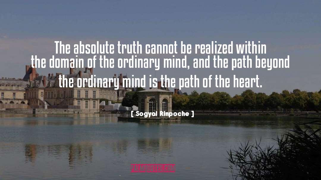 Sogyal Rinpoche Quotes: The absolute truth cannot be