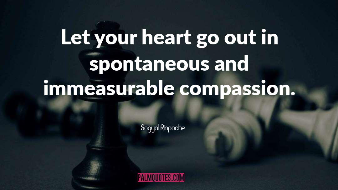 Sogyal Rinpoche Quotes: Let your heart go out