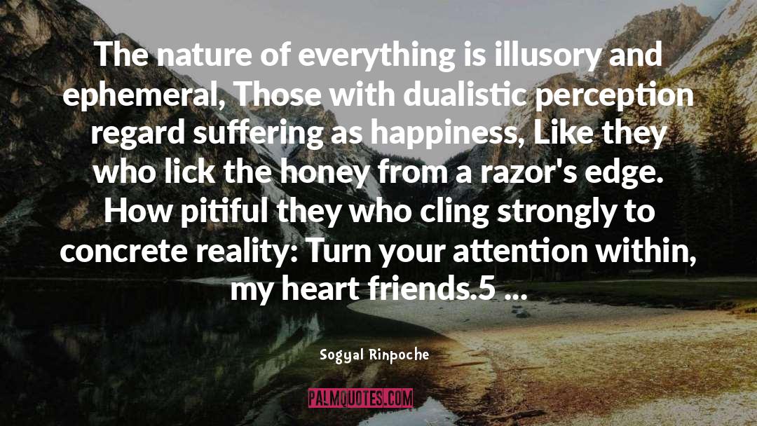 Sogyal Rinpoche Quotes: The nature of everything is