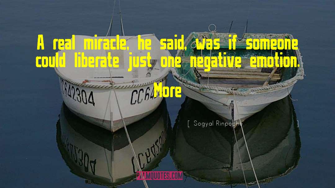 Sogyal Rinpoche Quotes: A real miracle, he said,