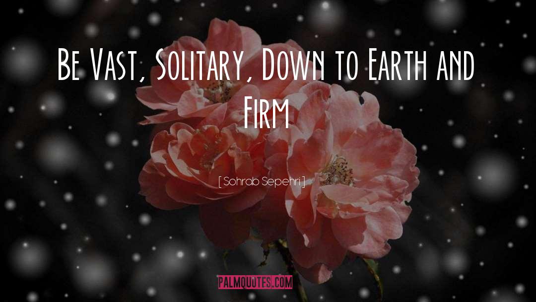 Sohrab Sepehri Quotes: Be Vast, Solitary, Down to