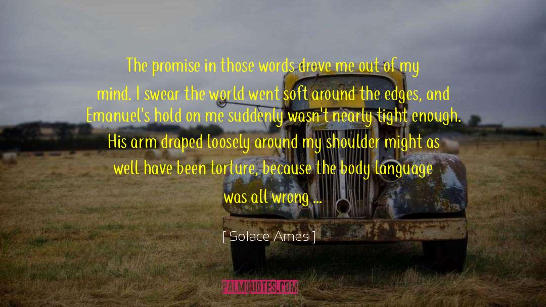 Solace Ames Quotes: The promise in those words