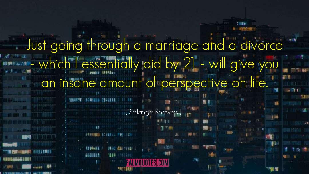 Solange Knowles Quotes: Just going through a marriage