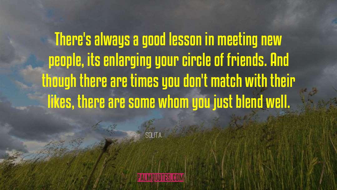 Solita Quotes: There's always a good lesson