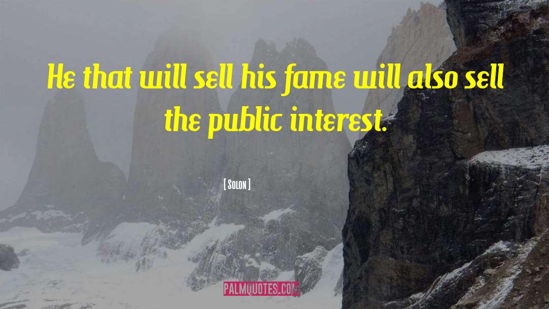 Solon Quotes: He that will sell his