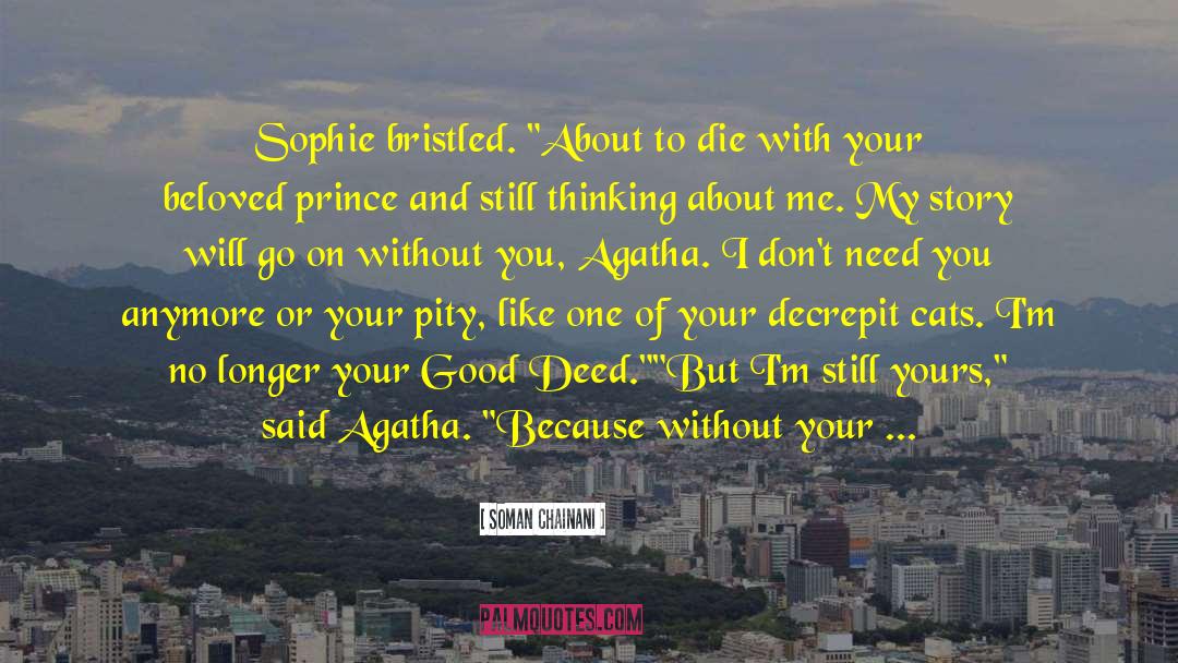 Soman Chainani Quotes: Sophie bristled. 