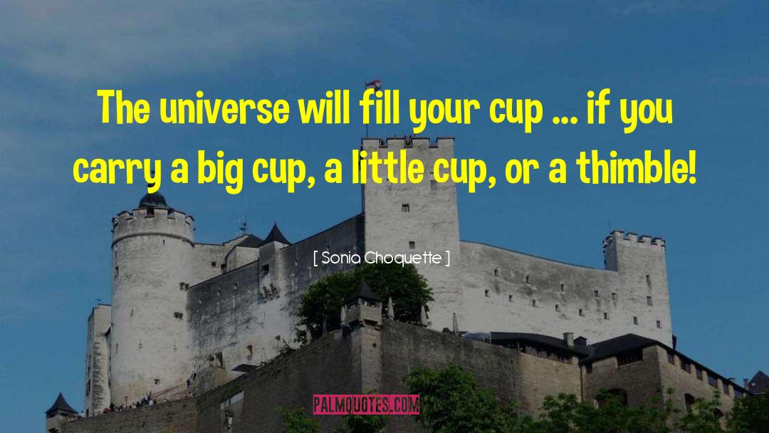 Sonia Choquette Quotes: The universe will fill your