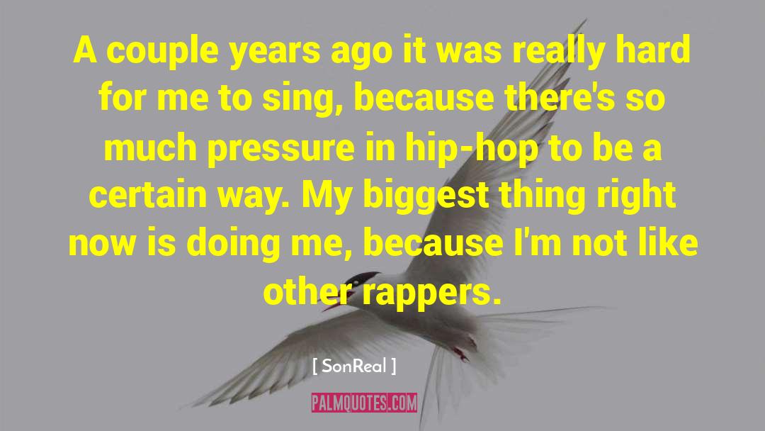 SonReal Quotes: A couple years ago it