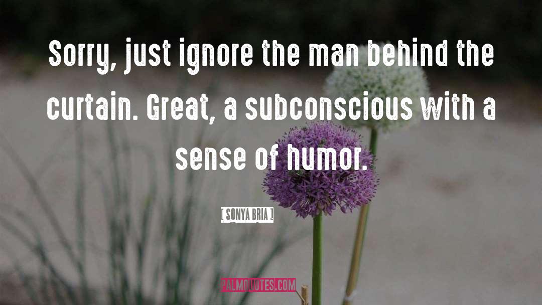 Sonya Bria Quotes: Sorry, just ignore the man