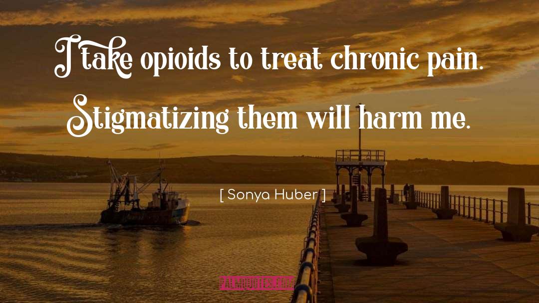 Sonya Huber Quotes: I take opioids to treat