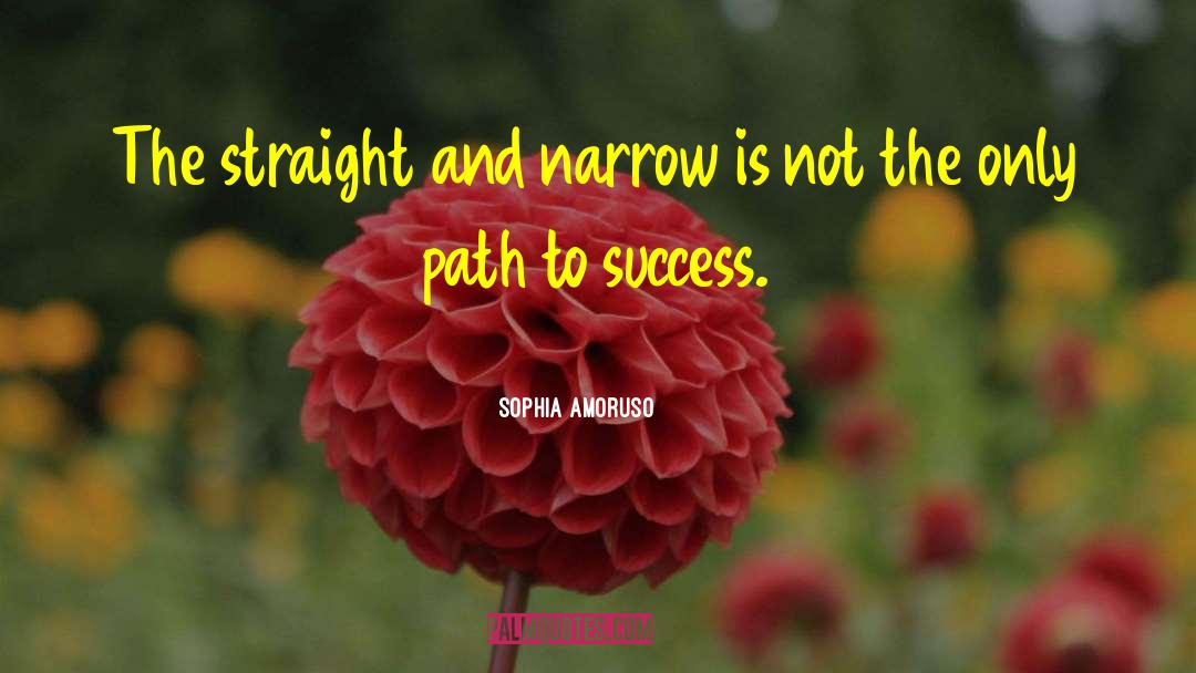 Sophia Amoruso Quotes: The straight and narrow is