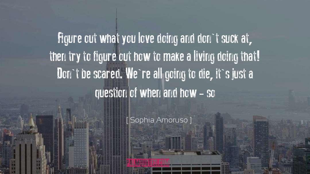 Sophia Amoruso Quotes: Figure out what you love