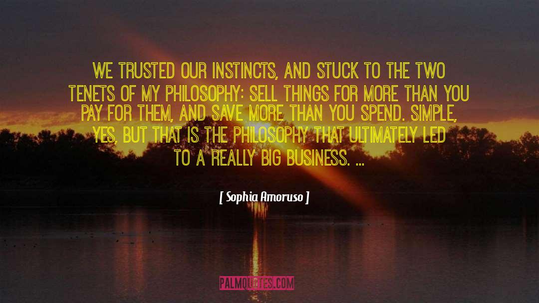 Sophia Amoruso Quotes: We trusted our instincts, and