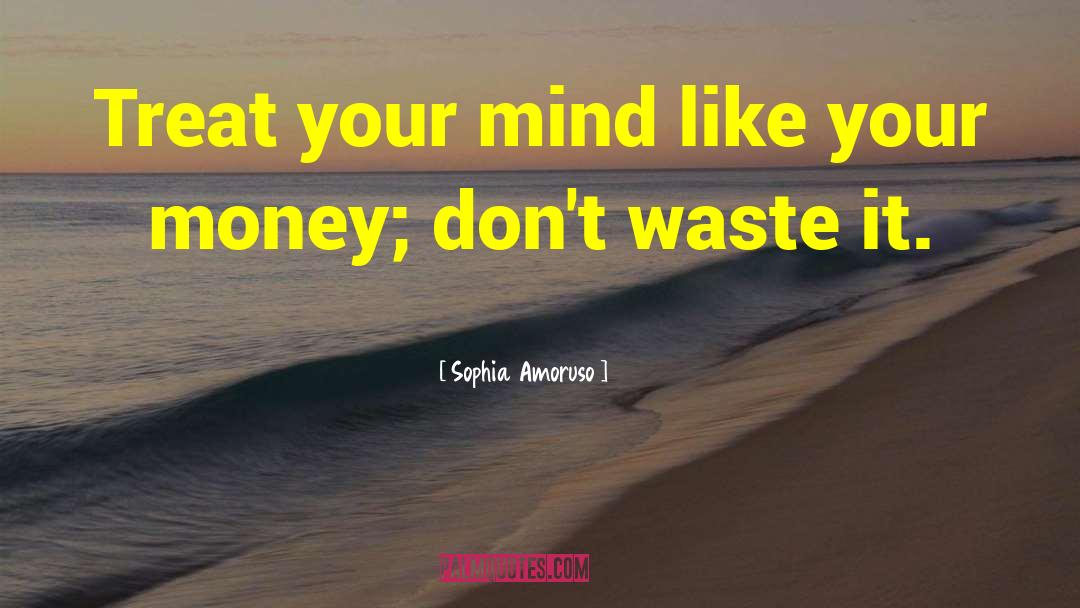 Sophia Amoruso Quotes: Treat your mind like your