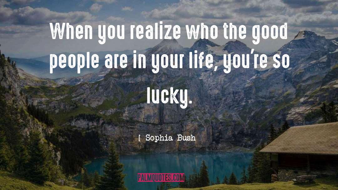 Sophia Bush Quotes: When you realize who the