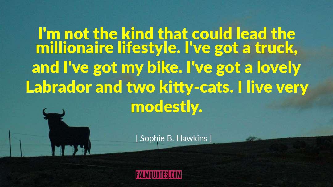 Sophie B. Hawkins Quotes: I'm not the kind that