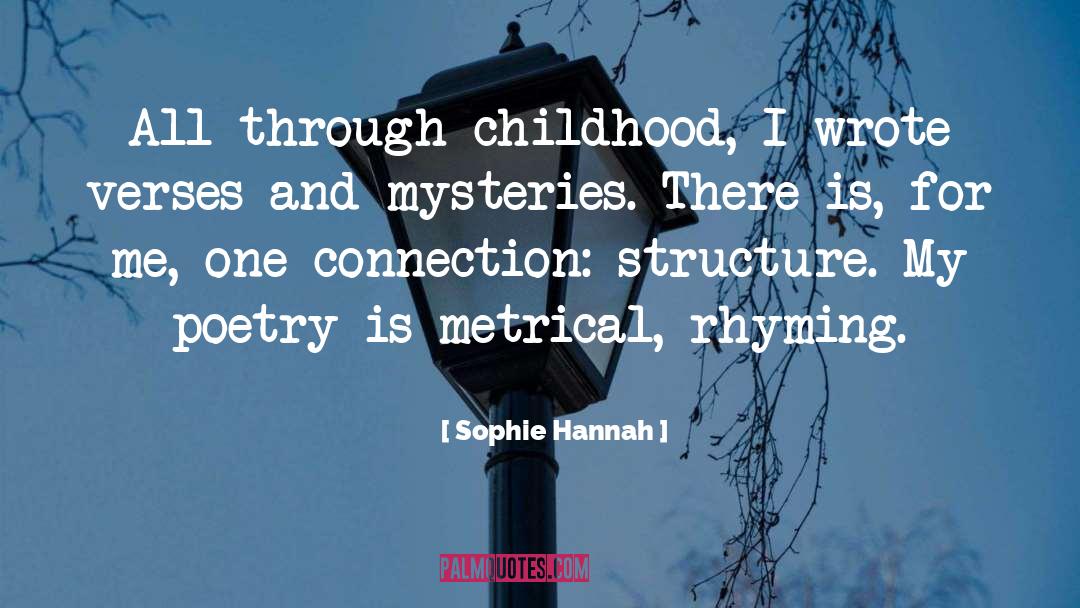 Sophie Hannah Quotes: All through childhood, I wrote