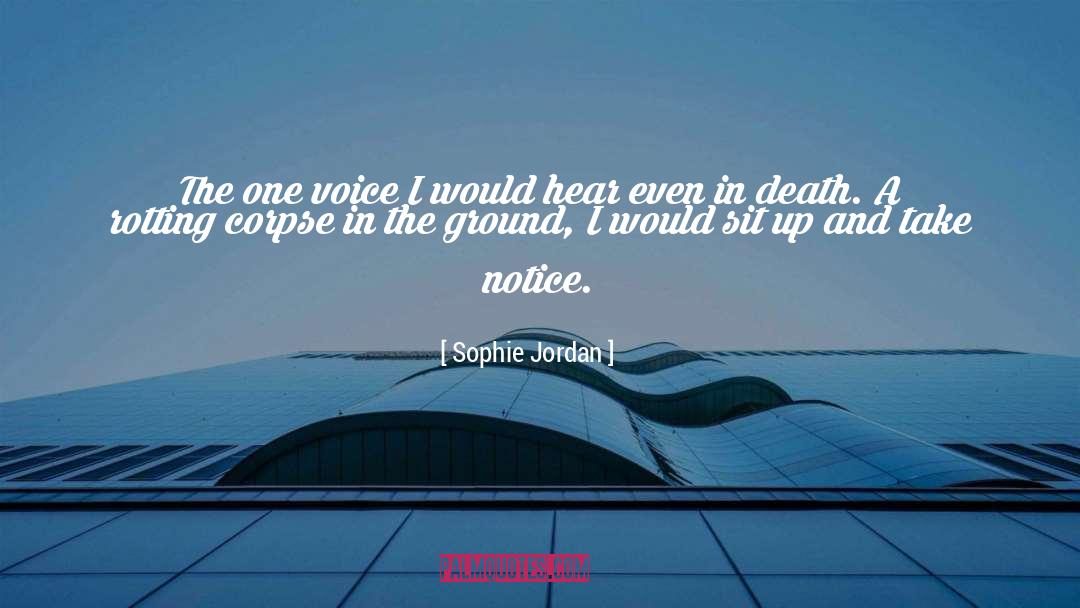 Sophie Jordan Quotes: The one voice I would