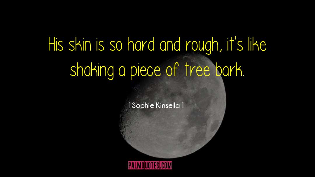 Sophie Kinsella Quotes: His skin is so hard