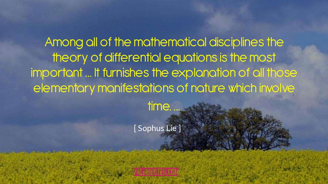 Sophus Lie Quotes: Among all of the mathematical
