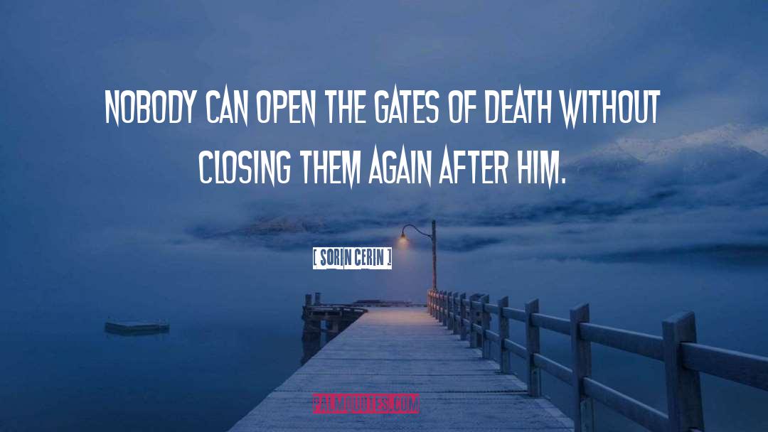 Sorin Cerin Quotes: Nobody can open the gates